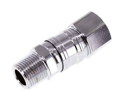 Draaidoorvoer R3/8 '' Buitendraad X G3/8 '' Binnendraad Vernikkeld Staal 15bar Voor Hulpmiddelen
