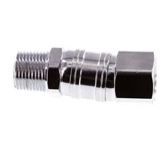 Draaidoorvoer R3/8 '' Buitendraad X G3/8 '' Binnendraad Vernikkeld Staal 15bar Voor Hulpmiddelen