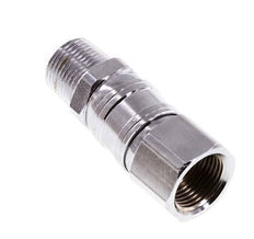 Draaidoorvoer R3/8 '' Buitendraad X G3/8 '' Binnendraad Vernikkeld Staal 15bar Voor Hulpmiddelen