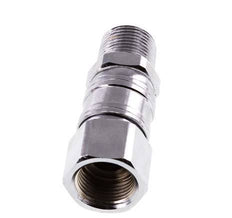 Draaidoorvoer R3/8 '' Buitendraad X G3/8 '' Binnendraad Vernikkeld Staal 15bar Voor Hulpmiddelen