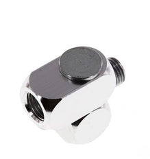 Draaidoorvoer R1/4" Binnendraad X Buitendraad Z-Vormig Vernikkeld Messing 15bar