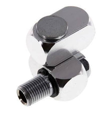 Draaidoorvoer R1/4" Binnendraad X Buitendraad Z-Vormig Vernikkeld Messing 15bar