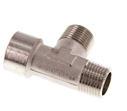 Tee Fitting Right Angle R1/2'' Male x G1/2'' Female Nickel-plated Brass 16bar (224.8psi)