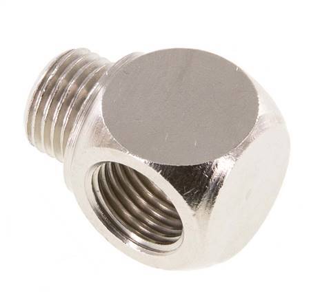 Tee Fitting G1/4'' Male x Female Nickel-plated Brass 16bar (224.8psi) [2 Pieces]