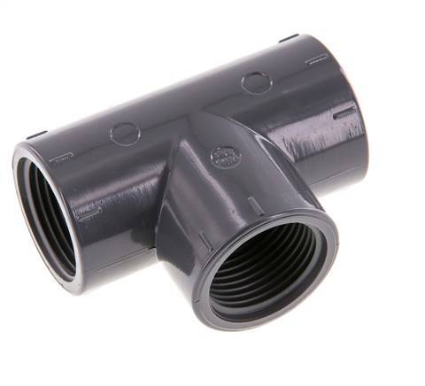 Tee Fitting Rp3/4'' Pvc-u EN 1452-3 16bar (224.8psi) [2 Pieces]