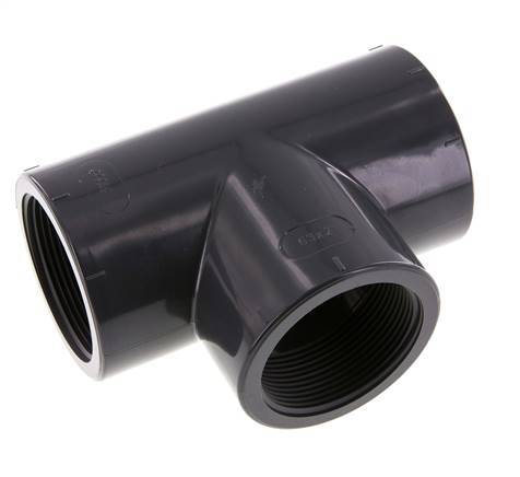 T-koppeling Rp2'' Pvc-u EN 1452-3 16 bar (224.8psi)
