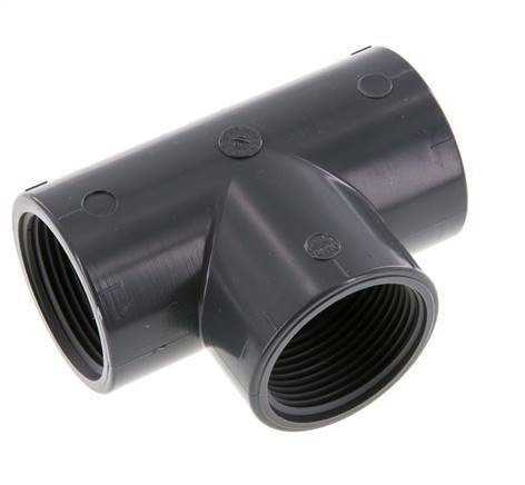 T-koppeling Rp1 1/4'' Pvc-u EN 1452-3 16bar (224.8psi)