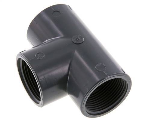 T-koppeling Rp1 1/4'' Pvc-u EN 1452-3 16bar (224.8psi)