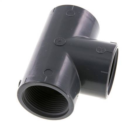 T-koppeling Rp1 1/4'' Pvc-u EN 1452-3 16bar (224.8psi)