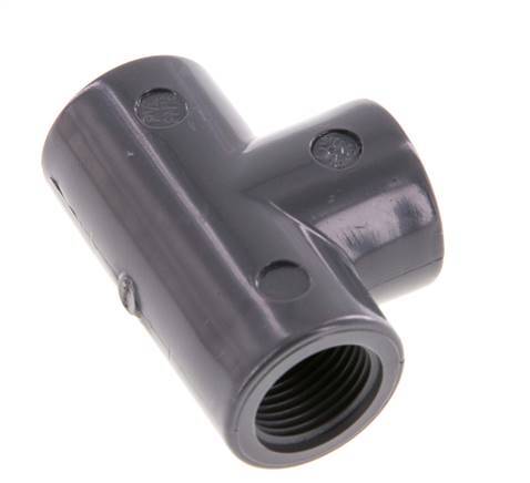 Tee Fitting Rp3/8'' Pvc-u EN 1452-3 16bar (224.8psi) [2 Pieces]