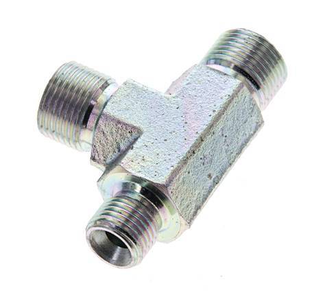 T-Fitting G1/4'' x G3/8'' Buitendraad Staal 325bar (4566,25psi)