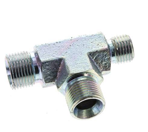 T-Fitting G1/4'' x G3/8'' Buitendraad Staal 325bar (4566,25psi)