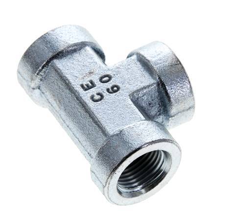 T-koppeling 3/8'' NPT Binnendraad Staal Hoge Druk 210bar (2950.5psi)