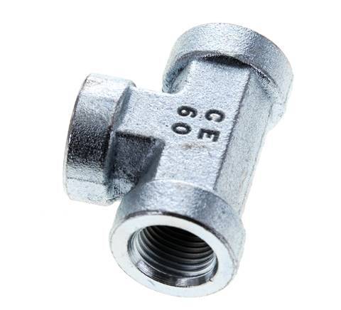T-koppeling 3/8'' NPT Binnendraad Staal Hoge Druk 210bar (2950.5psi)