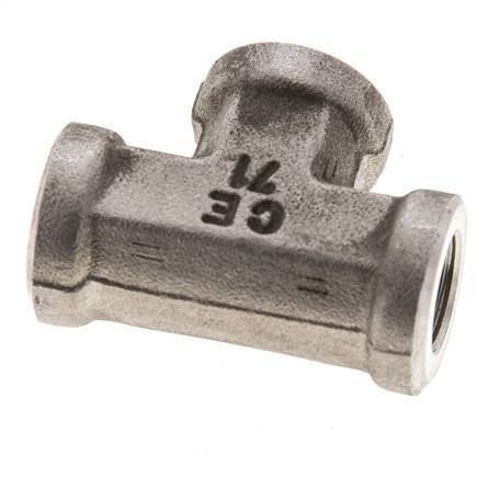 T-koppeling 1/8" NPT Binnendraad RVS 345 bar hoge druk (4847.25psi)