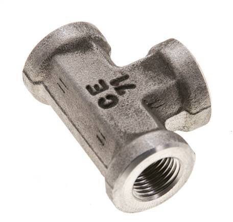 T-koppeling 1/8" NPT Binnendraad RVS 345 bar hoge druk (4847.25psi)