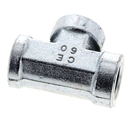 T-koppeling 1/2" NPT Binnendraad Staal Hoge druk 210 bar (2950.5psi)