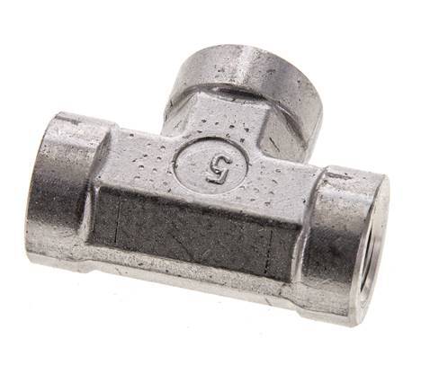 T-koppeling 1/4" NPT Binnendraad RVS Hoge druk 275 bar (3863.75psi)