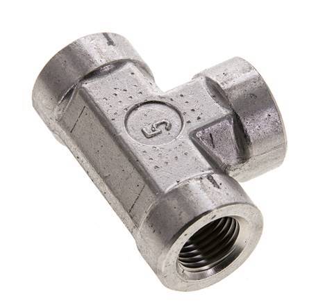 T-koppeling 1/4" NPT Binnendraad RVS Hoge druk 275 bar (3863.75psi)