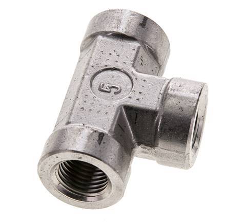 T-koppeling 1/4" NPT Binnendraad RVS Hoge druk 275 bar (3863.75psi)