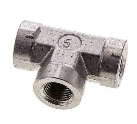 T-koppeling 1/4" NPT Binnendraad RVS Hoge druk 275 bar (3863.75psi)