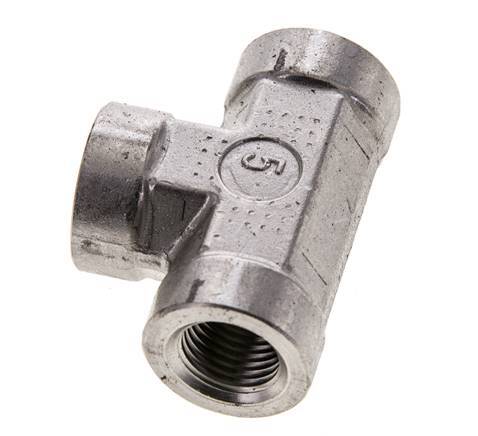 T-koppeling 1/4" NPT Binnendraad RVS Hoge druk 275 bar (3863.75psi)