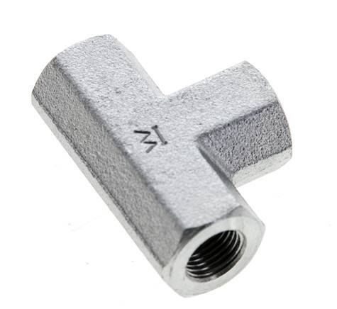 T-koppeling 1/8'' NPT Binnendraad Staal Hoge Druk 345bar (4847.25psi)