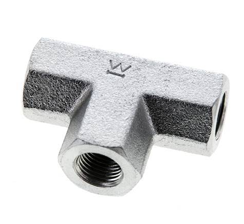 T-koppeling 1/8'' NPT Binnendraad Staal Hoge Druk 345bar (4847.25psi)