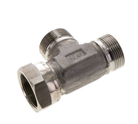 Tee Fitting G1 1/4'' Male x Female Stainless steel Hydraulic 190bar (2669.5psi)