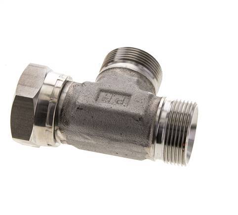 Tee Fitting G1 1/4'' Male x Female Stainless steel Hydraulic 190bar (2669.5psi)