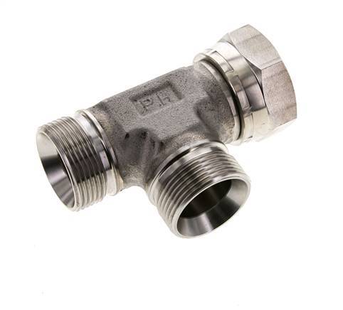 Tee Fitting G1 1/4'' Male x Female Stainless steel Hydraulic 190bar (2669.5psi)