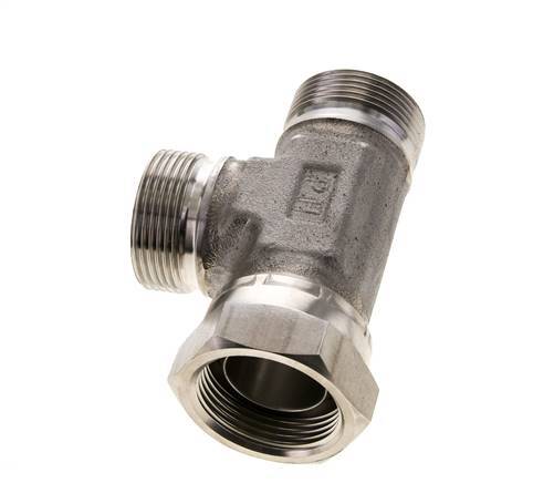 Tee Fitting G1 1/4'' Male x Female Stainless steel Hydraulic 190bar (2669.5psi)