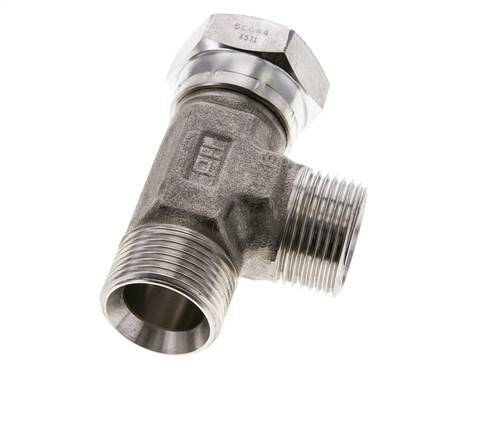 Tee Fitting G1'' Male x Female Stainless steel Hydraulic 225bar (3161.25psi)