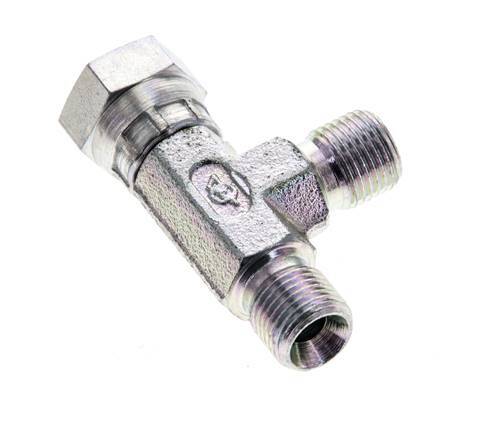 Tee Fitting G1/8'' Male x Female Steel Hydraulic 475bar (6673.75psi)