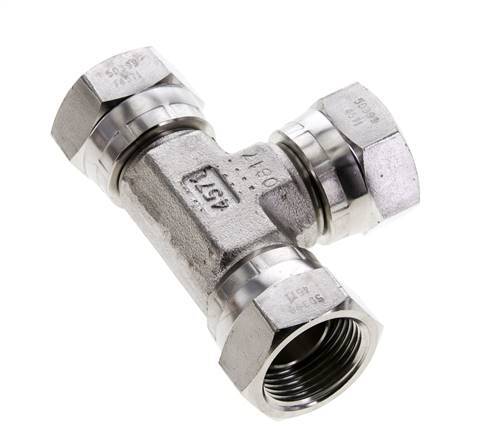 Tee Fitting G3/4'' Female Stainless steel Hydraulic 175bar (2458.75psi)