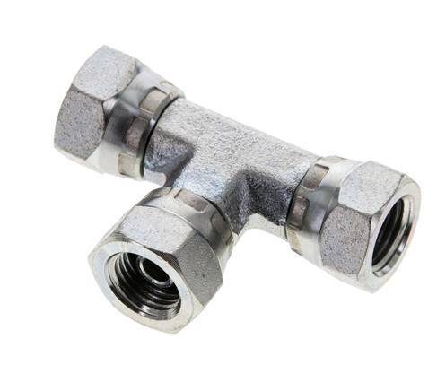 Tee Fitting G1/4'' Female Steel Hydraulic 400bar (5620.0psi)