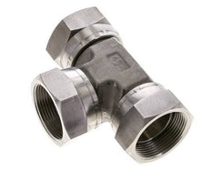 T-koppeling G1 1/2'' Binnendraad RVS Hydrauliek 125bar (1756.25psi)