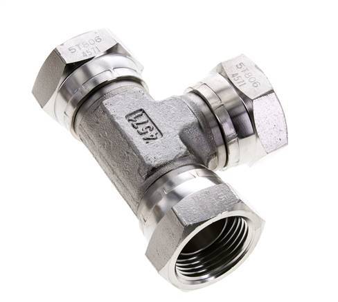 Tee Fitting G1'' Female Stainless steel Hydraulic 150bar (2107.5psi)