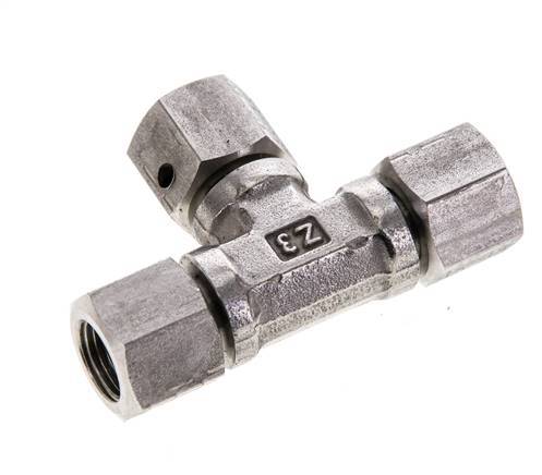 Tee Fitting G1/8'' Female Stainless steel Hydraulic 400bar (5620.0psi)