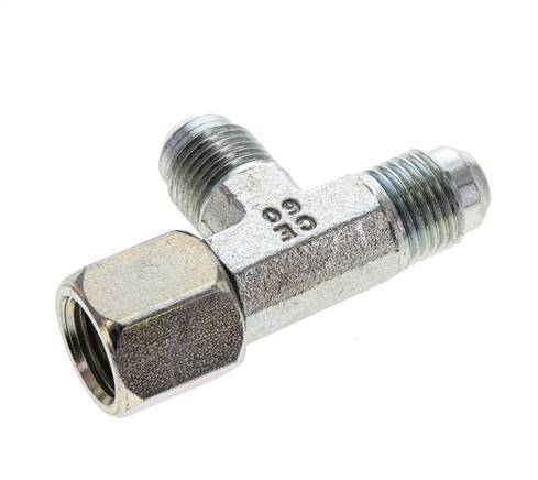 JIC T-koppeling UNF 9/16''-18 Binnendraad x Buitendraad Staal 350 bar (4917.5psi)