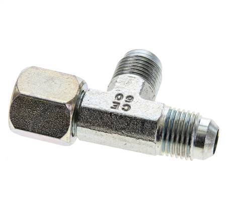 JIC T-koppeling UNF 9/16''-18 Binnendraad x Buitendraad Staal 350 bar (4917.5psi)
