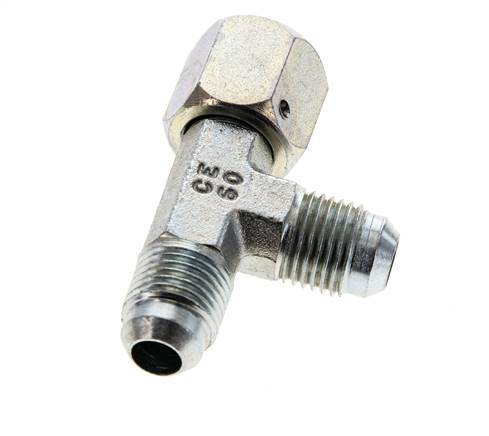 JIC T-koppeling UNF 9/16''-18 Binnendraad x Buitendraad Staal 350 bar (4917.5psi)