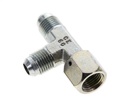 JIC T-koppeling UNF 9/16''-18 Binnendraad x Buitendraad Staal 350 bar (4917.5psi)