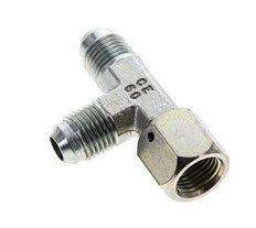 JIC T-koppeling UNF 9/16''-18 Binnendraad x Buitendraad Staal 350 bar (4917.5psi)