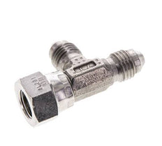 JIC T-koppeling UNF 7/16''-20 Binnendraad x buitendraad RVS 350 bar (4917.5psi)