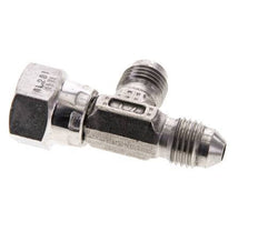 JIC T-koppeling UNF 7/16''-20 Binnendraad x buitendraad RVS 350 bar (4917.5psi)