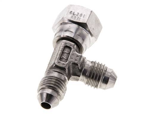 JIC T-koppeling UNF 7/16''-20 Binnendraad x buitendraad RVS 350 bar (4917.5psi)