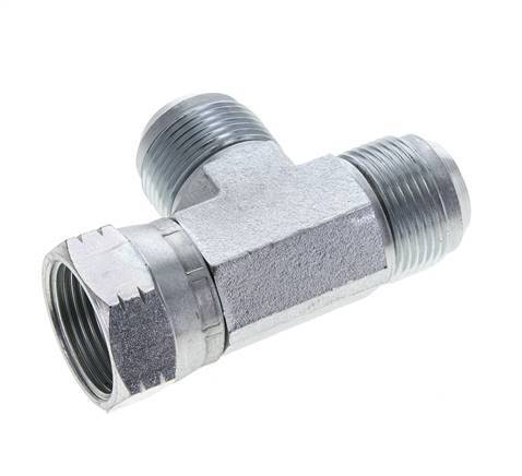 JIC T-koppeling UN 1-5/16''-12 Binnendraad x Buitendraad Staal 250 bar (3512.5psi)