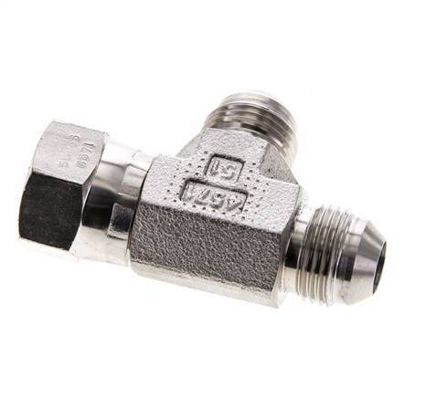JIC T-koppeling UNF 3/4''-16 binnendraad x buitendraad RVS 350 bar (4917.5psi)