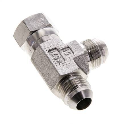 JIC T-koppeling UNF 3/4''-16 binnendraad x buitendraad RVS 350 bar (4917.5psi)